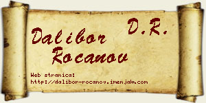 Dalibor Rocanov vizit kartica